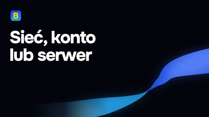 Sieć, konto lub serwer